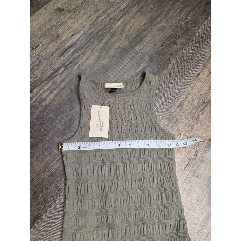 Universal Thread Smocked Maxi Drop Waist A-Line Pocket Dress Olive Green XS - Picture 6 of 6